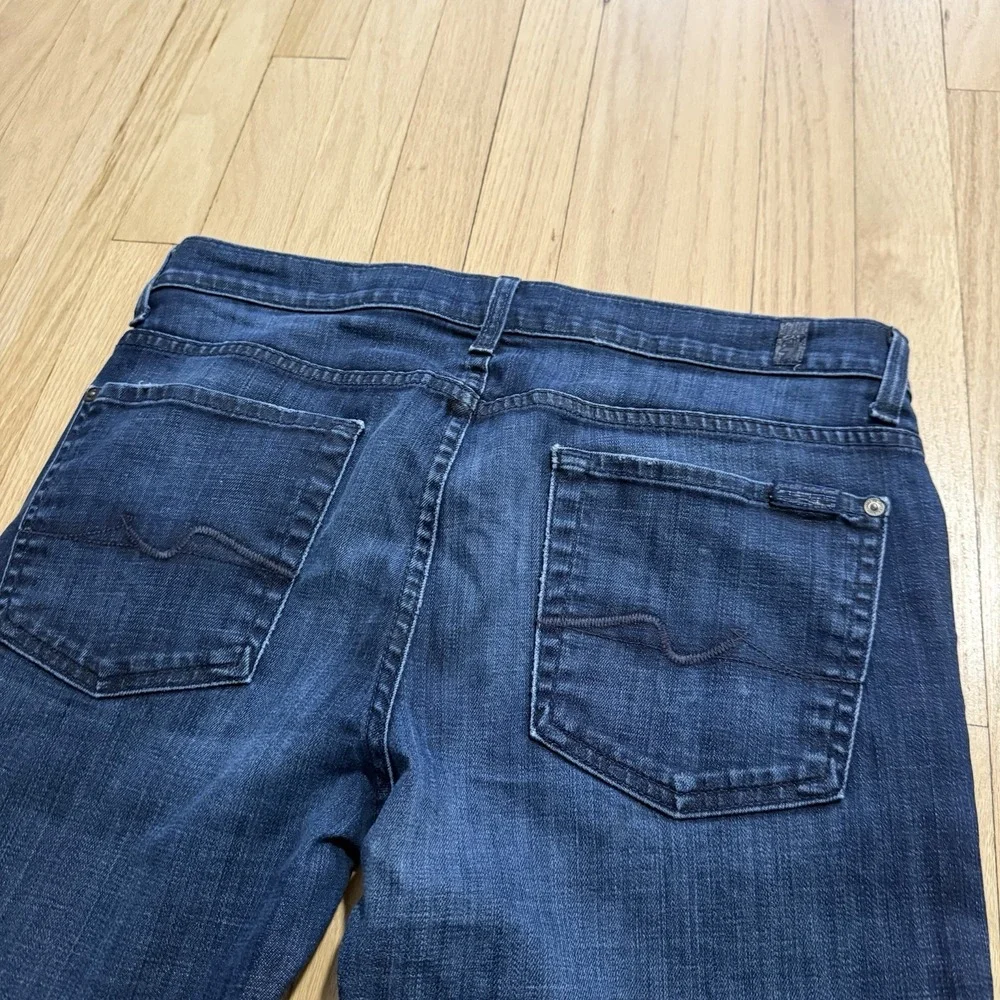 Paige Jeans Mens 34 (Fits 33x31) Slimmy Blue Dark Wash Stretch Denim USA Made